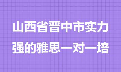 山西省晋中市实力强的雅思一对一培训中心排名推荐