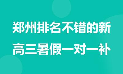 郑州排名不错的新高三暑假一对一补习机构推荐榜