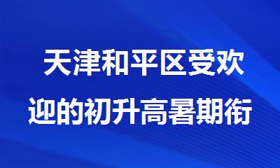  天津和平区受欢迎的初升高暑期衔接补习机构