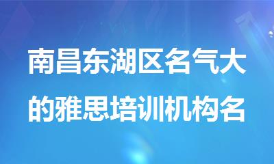 南昌东湖区名气大的雅思培训机构名单榜首一览