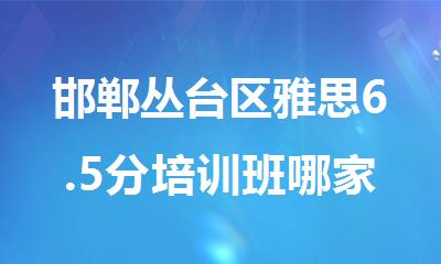 邯郸丛台区雅思6.5分培训班哪家比较好