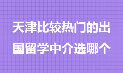 天津比较热门的出国留学中介选哪个