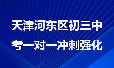 天津河东区初三中考一对一冲刺强化补习机构