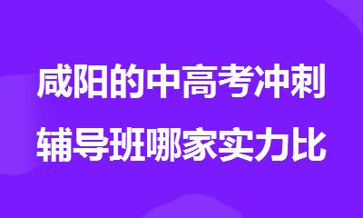 咸阳的中高考冲刺辅导班哪家实力比较强