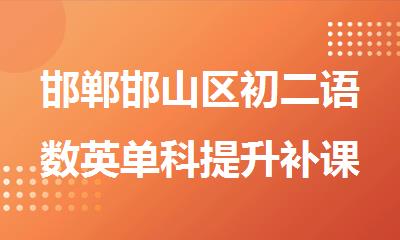 邯郸邯山区初二语数英单科提升补课班