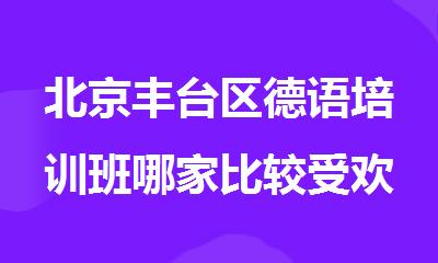 北京丰台区德语培训班哪家比较受欢迎