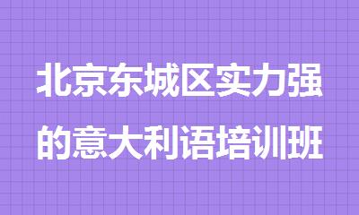 北京东城区实力强的意大利语培训班有哪些