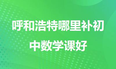 呼和浩特哪里补初中数学课好