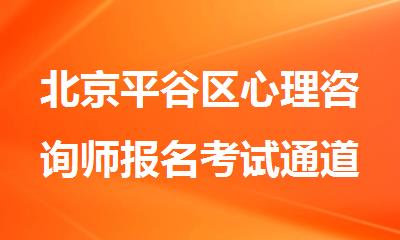 北京平谷区心理咨询师报名考试通道