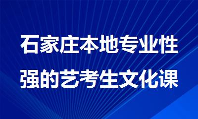 石家庄本地专业性强的艺考生文化课冲刺集训营