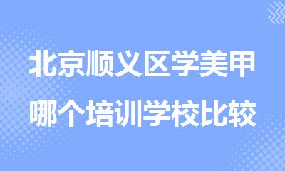 北京顺义区学美甲哪个培训学校比较好