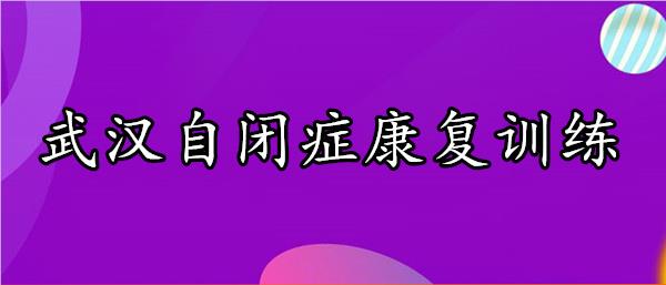 武汉硚口区自闭症训练基地名单出炉