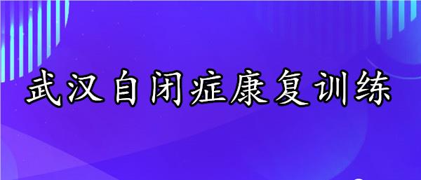 武汉水果湖附近的儿童自闭症康复训练机构名单榜首