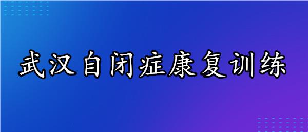 武汉有名的儿童自闭症康复训练机构名单一览表