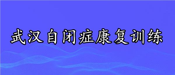 武汉精选幼儿自闭症训练康复中心名单公布