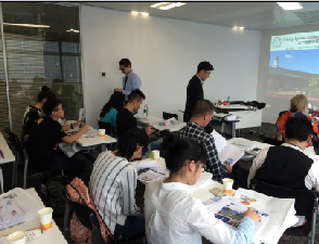 广州阿博留学的多媒体互动课堂