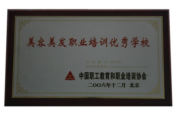 2006年中国职工教育培训协会授美容美发职业培训学校缩图