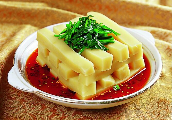 西安食尚香小吃培训分享红油米豆腐