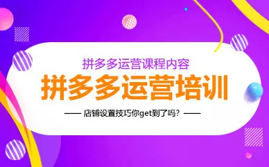 广州实力排名靠前的拼多多运营培训班名单出炉